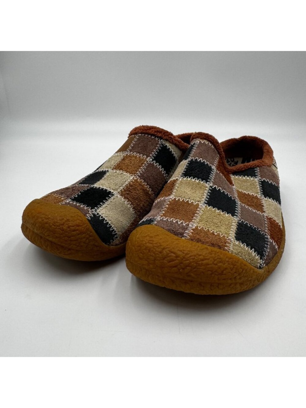 Keen Womens Patchwork Slip On Comfort Moccasin Slippers Size 8